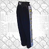 FIGHT-FIT - Kick-Boxing Hosen / Satin / Schwarz / Large