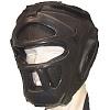 FIGHTERS- Kopfschutz mit Gitter / Double Protect / Schwarz