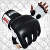 FIGHTERS - MMA Handschuhe / Cage Fight / Schwarz-Weiss