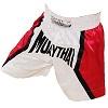 FIGHTERS - Muay Thai Shorts / Weiss-Rot / XL
