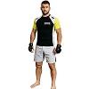 FIGHTERS - Rash Guard / Schwarz-Gelb-Weiss / Small (155 - 165 cm)