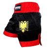 FIGHTERS - Muay Thai Shorts / Albanien-Shqipëri / Schwarz