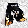 FIGHTERS - Shorts de boxe thai / Elite Fighters / Noir-Blanc