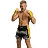 FIGHTERS - Thaibox Shorts / Elite Muay Thai / Schwarz-Gelb / XL