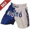 FIGHT-FIT - Pantaloncini Muay Thai / White n Blue