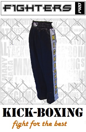 FIGHT-FIT - Kickboxing Pants / Satin / Black / XXS