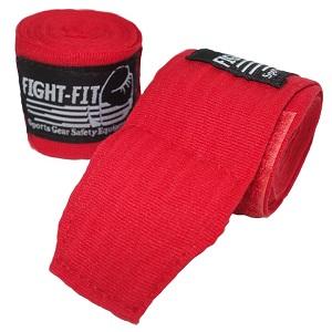 FIGHTERS - Bandages de Boxe / 450 cm / non élastiques / Rouge 