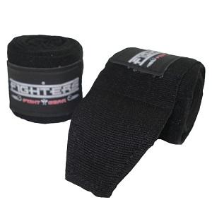 FIGHTERS - Bandages de Boxe / 450 cm / élastiques / Noir