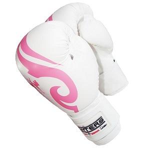 FIGHTERS - Guantoni da Boxe / Lady Style / Bianco-Rosa / 10 oz