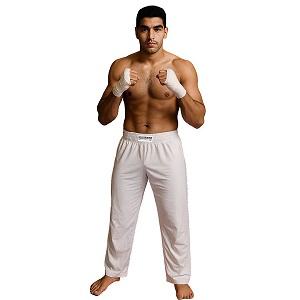 FIGHTERS - Kickboxing Hosen / Lycra / Weiss / Small