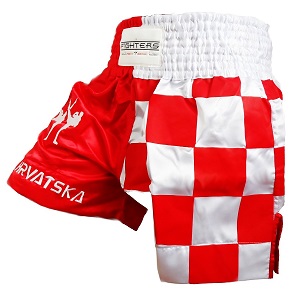 FIGHTERS - Muay Thai Shorts / Kroatien-Hrvatska / Zastava / Small