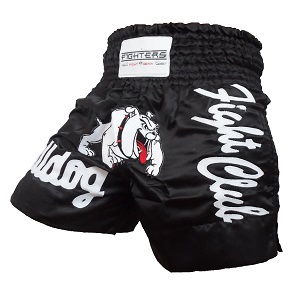 FIGHTERS - Pantaloncini Muay Thai / Bulldog  / Nero / Medium