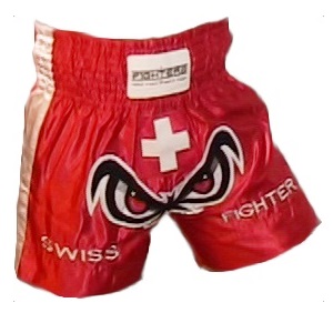 FIGHTERS - Pantaloncini Muay Thai / Svizzera  / No Fear / Medium