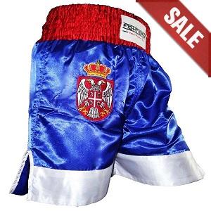 FIGHTERS - Shorts de Muay Thai / Serbie-Srbija / Zastava / Medium