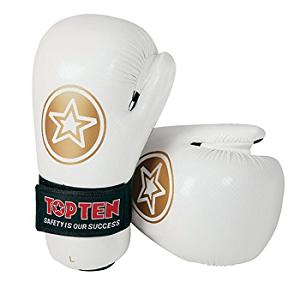 Top Ten - Gants de Point Fighting / Blanc-Or / Medium