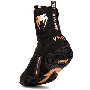 Venum - Boxing Shoes / Elite / Black-Bronze / EU 45