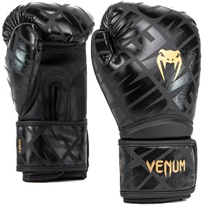 Venum - Guantes de Boxeo / Contender 1.5 XT / Negro-Oro / 14 oz