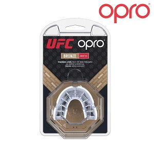 UFC - Mundschutz / OPRO / Weiss-Bronce