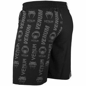 Venum - Pantaloncini di Fitness / Logos / Nero-Bianco / Large