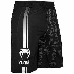 Venum - Training Shorts / Logos / Black-White / Small